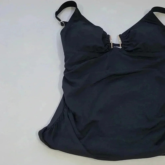 Calvin Klein Women's Gold Bracket Swim Tankini Top - Picture 4 of 9